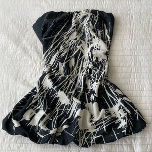 Padded strapless blouse